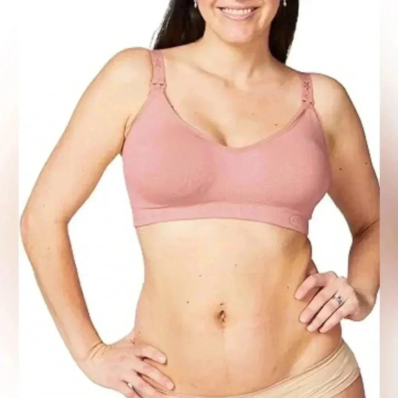 NWT lot of 2 trend seamless recycled fabric comfortable stylish maternity bras S - Picture 1 of 2